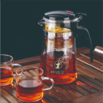 Deer Glass Teapot with One-Touch Tea Infuser 25 oz