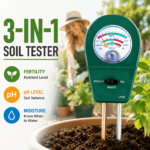 3-in-1 Soil Meter: pH, Moisture & Fertility Tester Battery-Free
