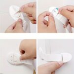 12-Pack Adhesive Safety Drawer Latches – No-Screw Child Proof Cabinet Locks