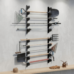 Broom & Garden Tool Holder Wall Mount – Heavy-Duty Storage Hanger