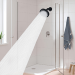 High-Pressure Rainfall Shower Head – 5-Spray Mode Handheld/Fixed