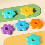 6-Layer Rainbow Spinning Stacking Tower – Toddler Sensory Toy