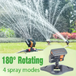 16-Nozzle Oscillating Lawn Sprinkler – 180° Rotatable Head