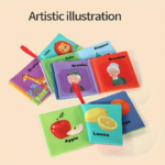 6-Pack Baby Cloth Books Set – Early Learning & Sensory Toys for Babies