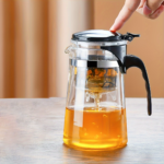 25 oz Glass Press Teapot with One-Touch Tea Separator