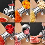 Manual Meat Grinder & Sausage Stuffer Machine for Kitchen