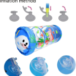 Inflatable Roller Drum Crawling Toy with Ocean Animals