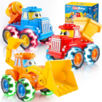 SYNCFUN 3-Pack Glowrover Monster Trucks with LED Light-Up Wheels - Monster Truck / 3 PACKS