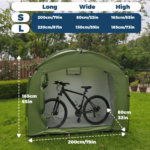 Outdoor Bicycle & Motorcycle Storage Shed Fits 2–4 Bikes