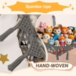 Extra Large Plush Toy Mesh Hammock – Stuffed Animal Storage Net