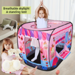 Kids Pink Ice Cream Truck Pop-Up Playhouse Tent for Girls