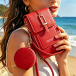 2-Piece Women's Crossbody Phone Bag & Multi-Slot Wallet Set