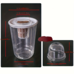 Clear Hydroponic Seed Net Pots 15 Pack – Breathable Plant Cups
