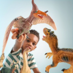 6-Piece Soft Jumbo Dinosaur Figures with Educational Book Ages 1+