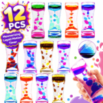 12-Pack Liquid Motion Bubbler Sensory Toys for Kids & Adults - 12pcs