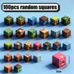 100-Piece Magnetic Building Cubes Set for Kids Random Colors - Age 3+/Random100pcs
