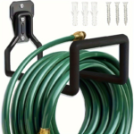 Heavy-Duty Metal Garden Hose Holder – Wall-Mounted Iron Reel