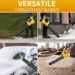 580 CFM Cordless Leaf Blower with 4.0Ah Battery & 6 Speeds