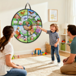 29-Inch Large Dart Board Game with 12 Sticky Balls for Kids
