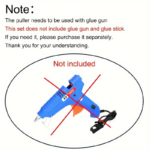 37-Piece Car Dent Repair Kit – Silver T-Bar Puller with 36 Blue Tabs