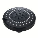 High-Pressure Rainfall Shower Head – 5-Spray Mode Handheld/Fixed - Deluxe 5 Mode Shower Head - Black