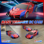 1:18 Remote Control Transforming Robot Car with LED Lights