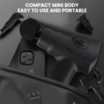 Portable Massage Gun – 6-Speed Muscle Massager with 8 Heads