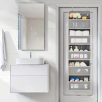5-Tier Hanging Closet Organizer – Heavy-Duty Storage Shelves - Gray Five Layers