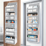 5-Tier Over-the-Door Storage Rack – 44 lbs Capacity, No-Drill Design