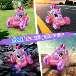 4WD Rechargeable Remote Control Car with 360° Stunt Rotation