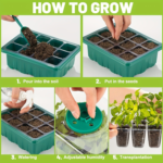 Seed Starter Tray Kit with Growth Lamp 2 Pack – Humidity Dome