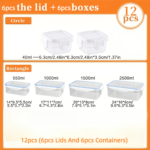 Airtight Fridge Food Storage Containers 6 Set – Fresh Produce Boxes