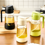 16 oz Glass Oil Sprayer & Dispenser with Non-Slip Base
