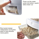 360° Rotating Rice Dispenser 19 lbs – 6-Grid Grain Storage