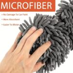 Adjustable Long-Handle Car Wash Mop – Microfiber Cleaning Brush