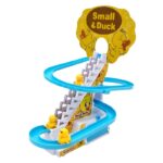 Electric Duck Climbing Stairs Toy with Music & LED Lights