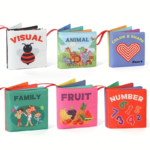 6-Pack Baby Cloth Books Set – Early Learning & Sensory Toys for Babies