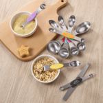 9-Piece Magnetic Stainless Steel Measuring Spoons Set with Leveler