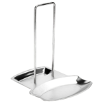 Stainless Steel Pot Lid Holder & Spoon Rest with Drain Tray
