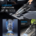 6000Pa Portable Mini Vacuum Cleaner for Home & Car