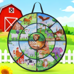 29-Inch Large Dart Board Game with 12 Sticky Balls for Kids