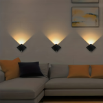 LED Motion Sensor Wall Sconce Light – Modern Hallway & Bedroom Night Light - Warm Light / 1
