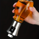 7 oz Glass & Stainless Steel Oil Sprayer Bottle with Pressure Nozzle
