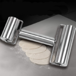Stainless Steel Double-Head Rolling Pin – Non-Stick T-Bar Dough Roller