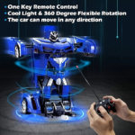 1:18 RC Transforming Robot Car Toy – 360° Drift Remote Control Car