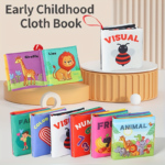 6-Pack Baby Cloth Books Set – Early Learning & Sensory Toys for Babies - 【Educational Cloth Book】