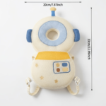 Adjustable Cartoon Animal Baby Walking Backpack – Soft Plush Head Protector