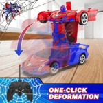 1:18 Remote Control Transforming Robot Car with LED Lights