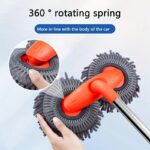 Adjustable Long-Handle Car Wash Mop – Microfiber Cleaning Brush