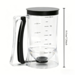 Cake Batter Dispenser with Precision Nozzle for Cupcakes - Black 1 Piece